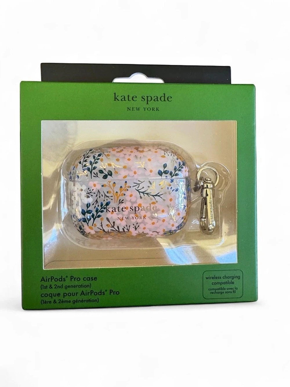 NWT Kate Spade Multi Floral Rose AirPods Pro 1st 2nd Gen Case